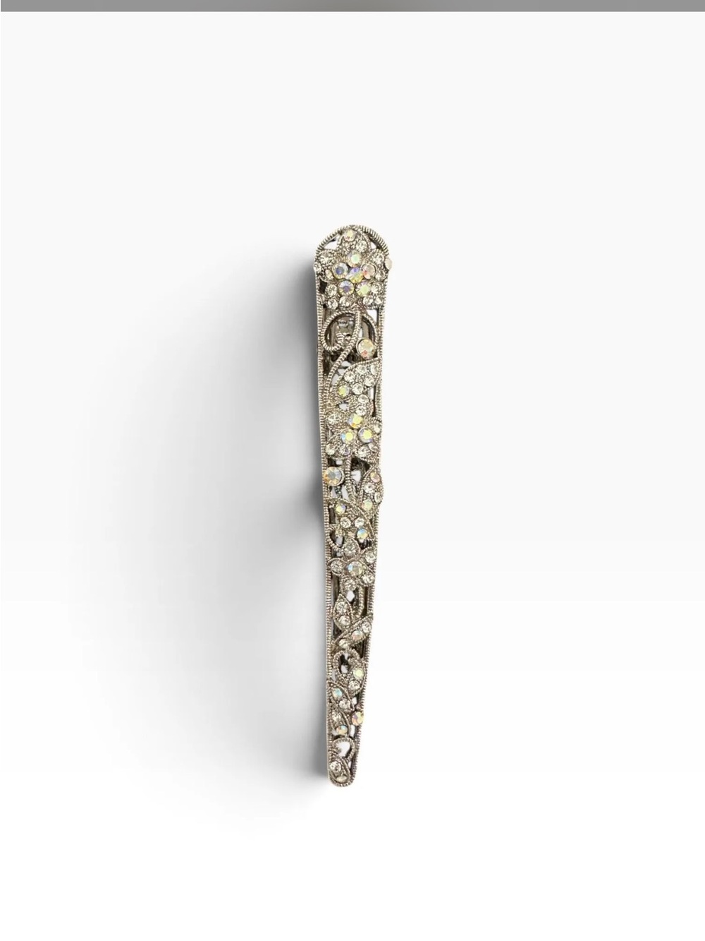 VTG Aurora Borealis Embellished Filigree Hair Clip